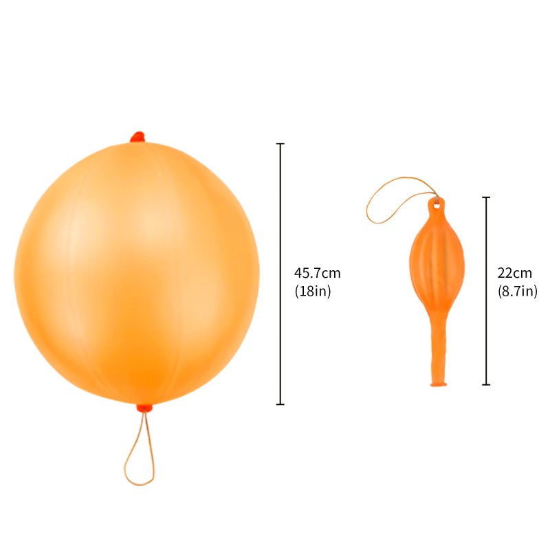 RUBFAC 80Pcs Punch Balloons, Party Favors for Kids, Thickened Heavy Duty Neon Punching Bounce Balloon for Birthday Goodie Bag Stuffers Exciting Outdoor Play Supply - Image 2